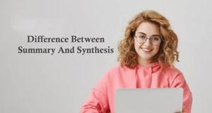 Difference Between Summary And Synthesis